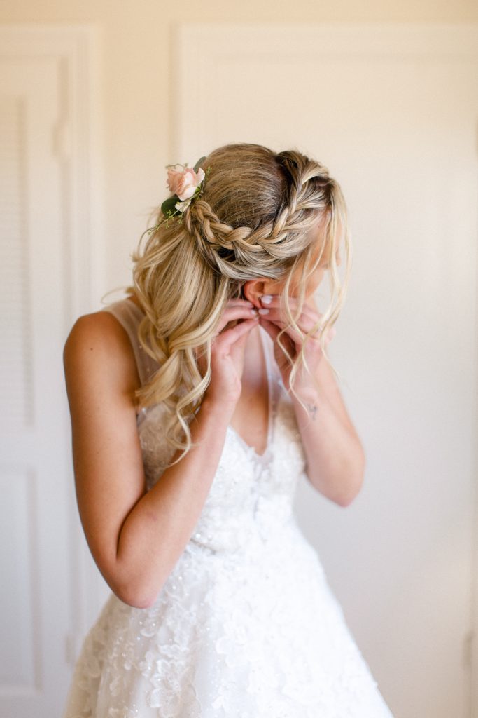 wedding flower barrette