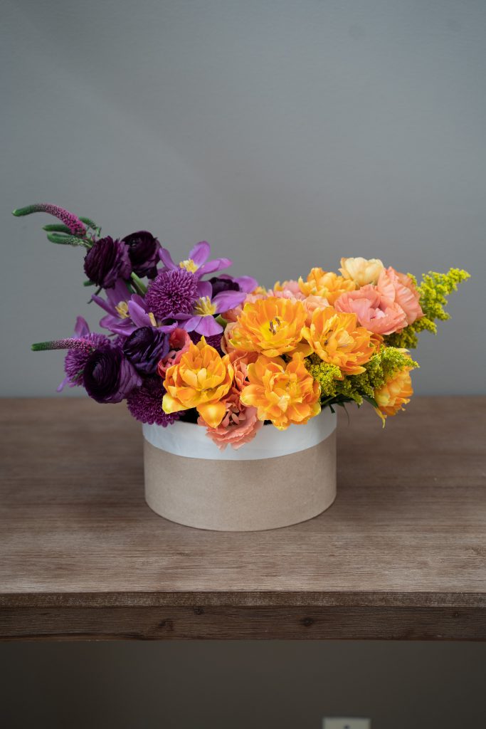 Purple Sunset Bloom Box Flower Delivery San Francisco