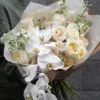 White Roses & Orchids | Bouquet