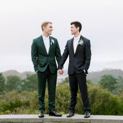 Eucalyptus wedding flowers, LGBT wedding10