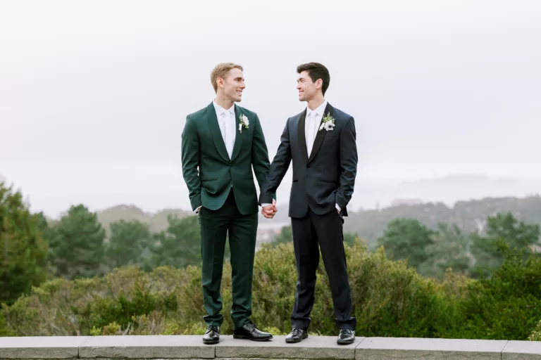 Eucalyptus wedding flowers, LGBT wedding10