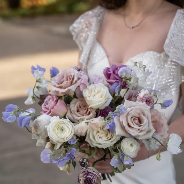 Small hand-tied bridal bouquet