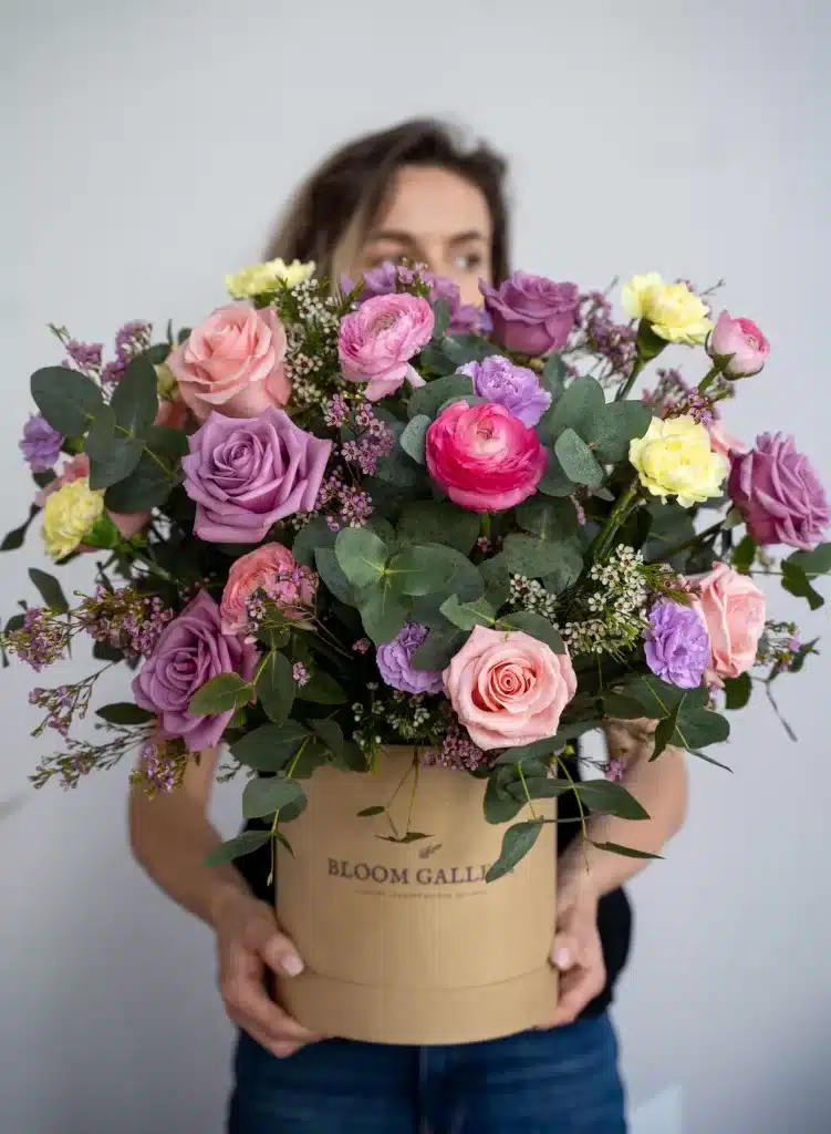 English Garden Large Bloom Box Flower Delivery San Francisco