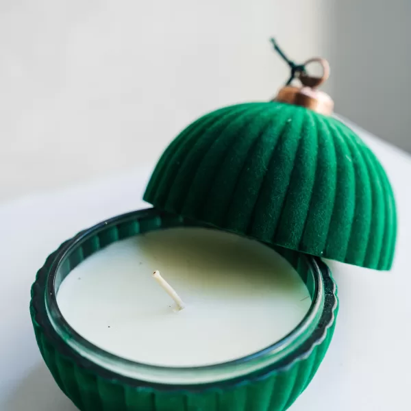 christmas velvet candle1