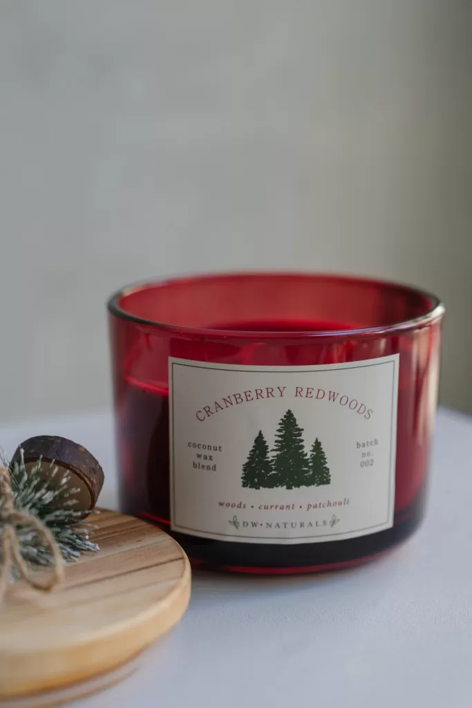 cranberry redwoods candle