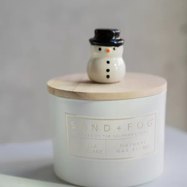 vanilla snowflake candle