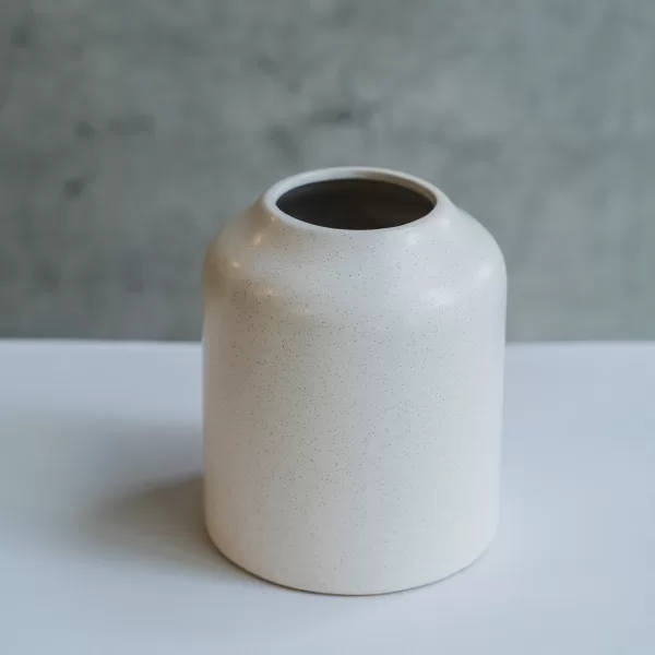 pearl glow ceramic vase