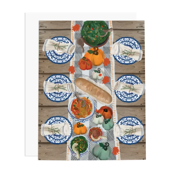 Thanksgiving Table Greeting Card