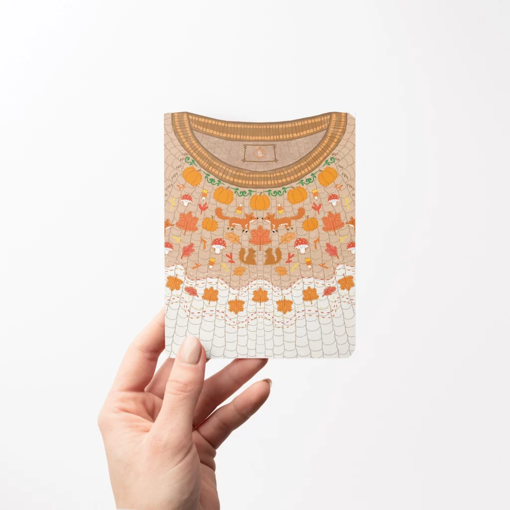 Autumn Sweater Greeting Card