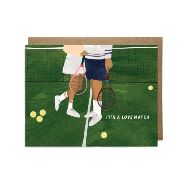 It's A Love Match Tennis | Greeting Card