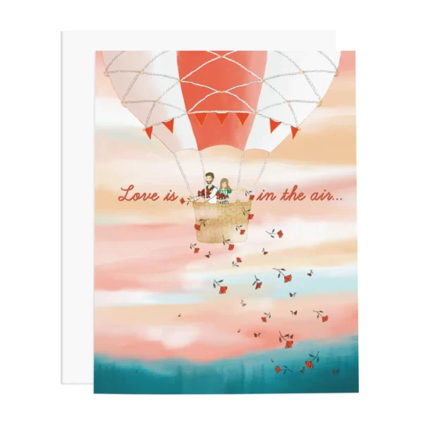 Valentine'S Day Flowers 19 Love Is in the Air | Greeting Card