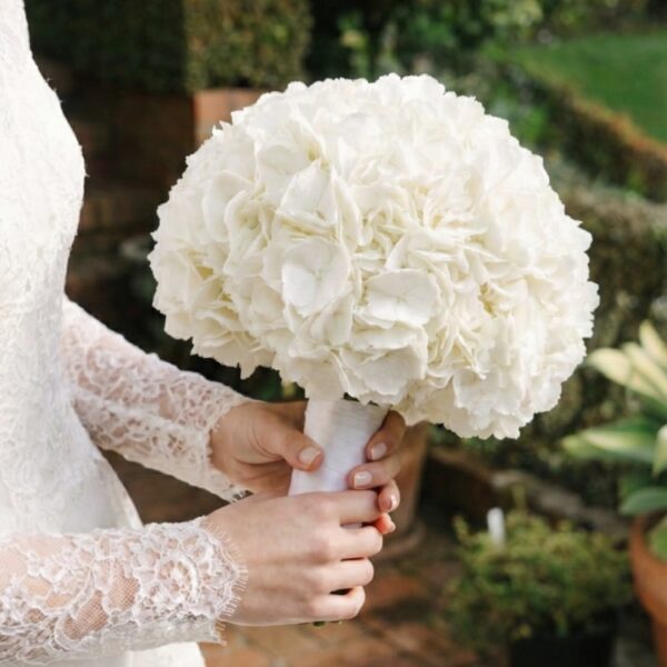hydrangea bridal bouquet
