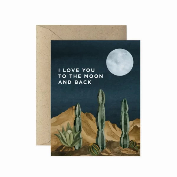Moon and Back | Greeting Card