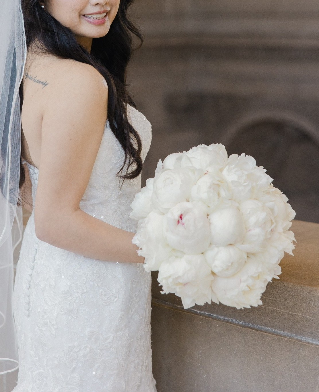 Peony Bridal Bouquet &Amp; Boutonierre 1 Peony Bridal Bouquet & Boutonierre