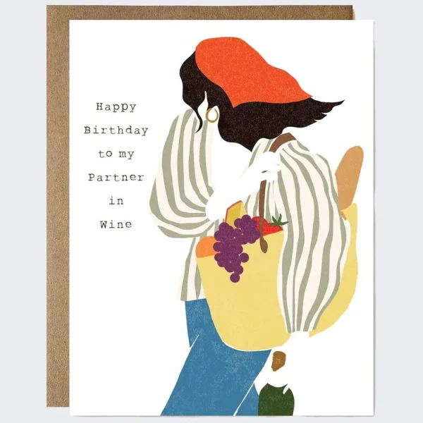 Partner In Wine | Greeting Card