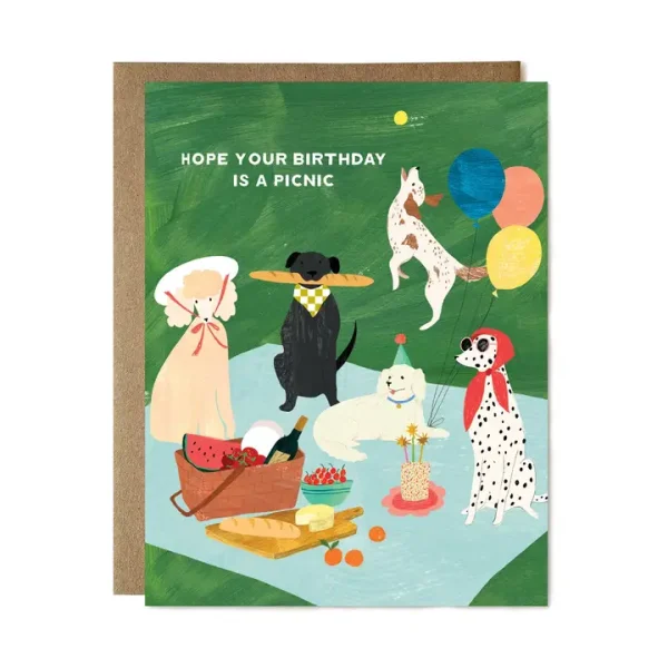 Dog Picnic Birthday | Greeting Card