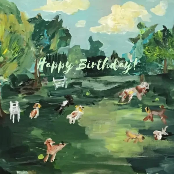 Dog Park | Greeting Card