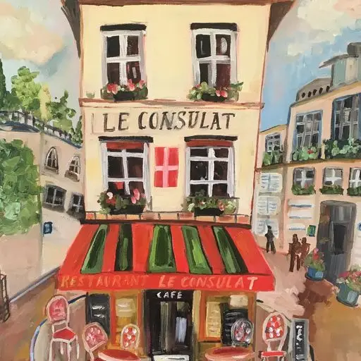 Paris Red Cafe | Greeting Card